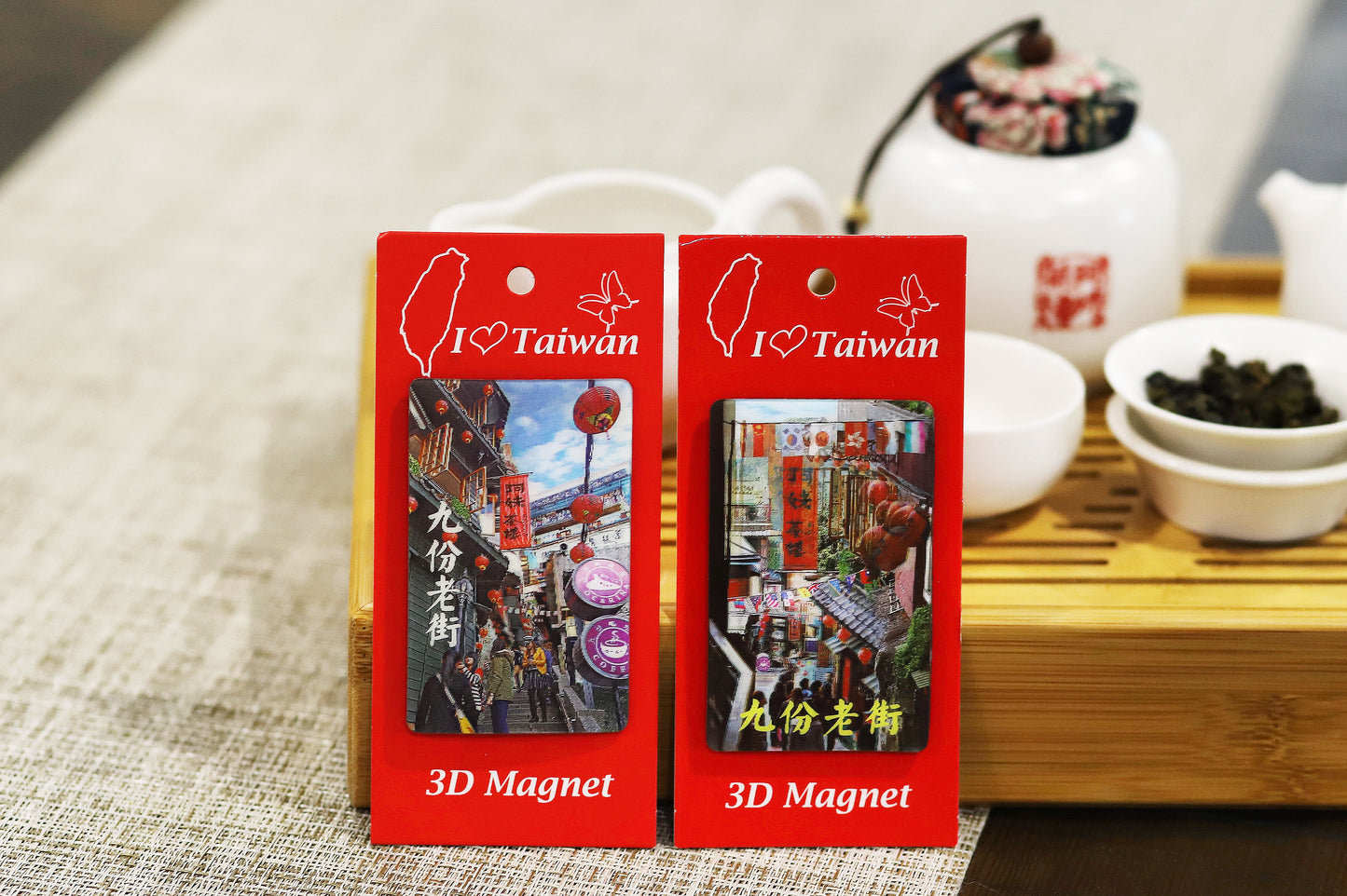 Amei Teahouse 3D Magnetic Postcard Souvenir